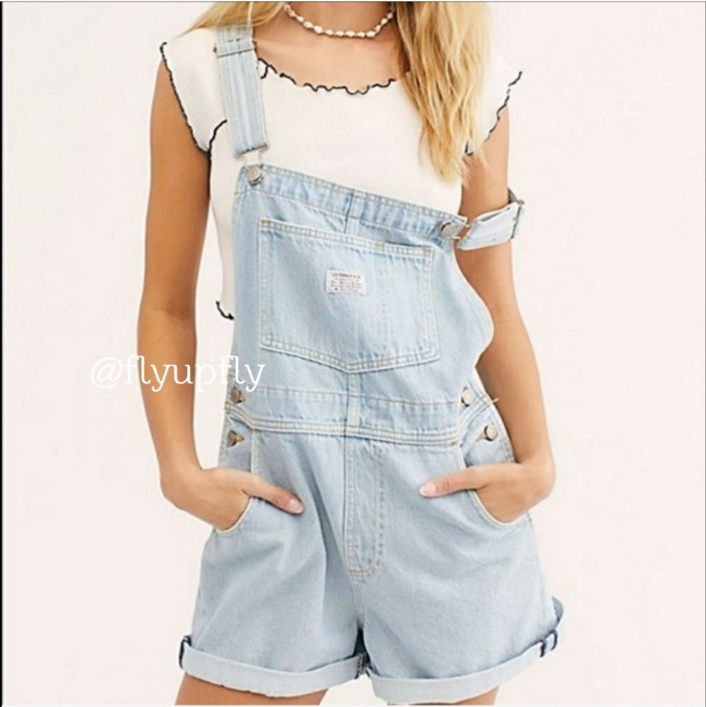 Levi's Shortalls Short Overalls Size L